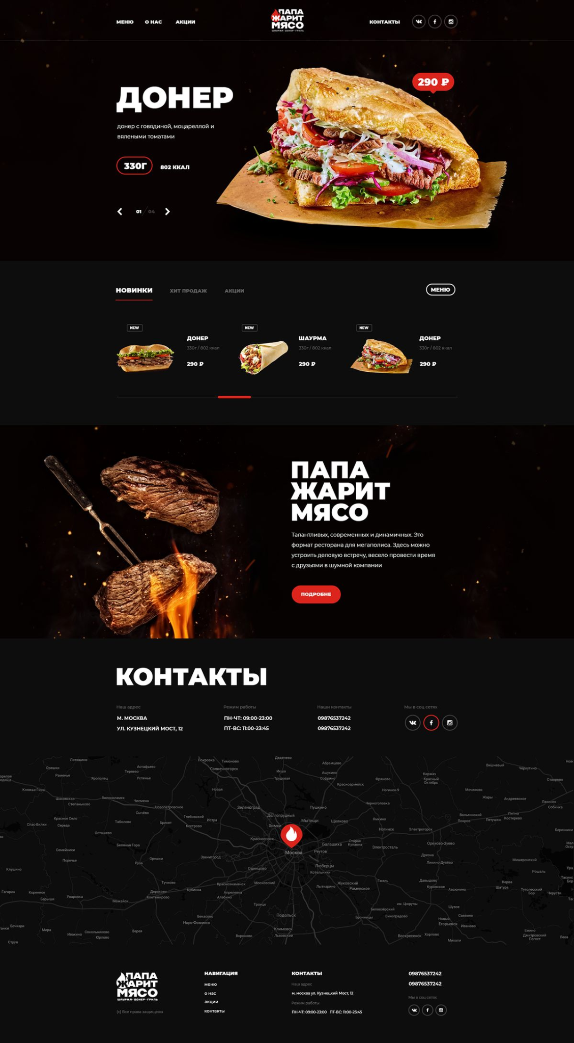 Referência visual do modelo Restaurantes